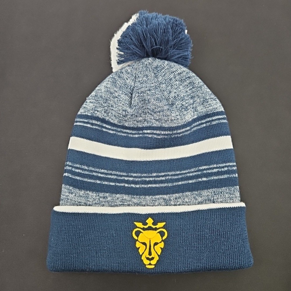Nike Trail Striped Pom Beanie Utah Royals NWSL‎ C-12248 Navy New